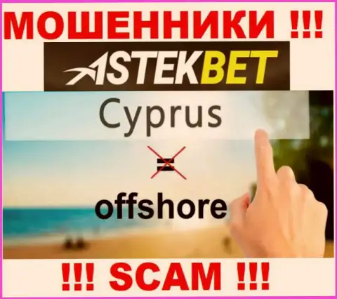 Будьте очень бдительны интернет-жулики AstekBet расположились в офшорной зоне на территории - Кипр