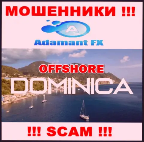 AdamantFX беспрепятственно грабят, поскольку разместились на территории - Dominika