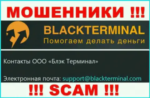 Не надо общаться с интернет мошенниками BlackTerminal, и через их e-mail - обманщики