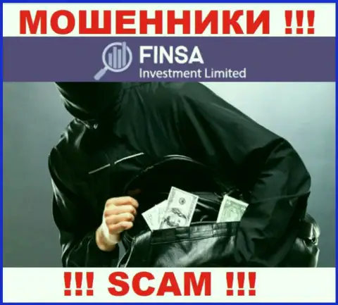 Не ведитесь на возможность подзаработать с интернет-мошенниками ФинсаИнвестментЛимитед - это капкан для доверчивых людей