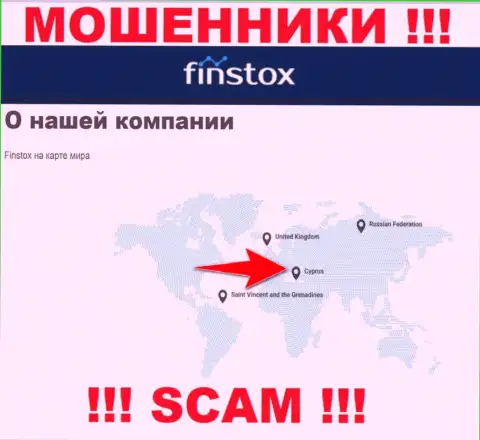 Finstox - это интернет-аферисты, их место регистрации на территории Cyprus