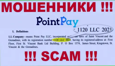 1120 LLC 2021 - это номер регистрации интернет мошенников PointPay, которые НЕ ВЫВОДЯТ ВЛОЖЕННЫЕ ДЕНЕЖНЫЕ СРЕДСТВА !!!