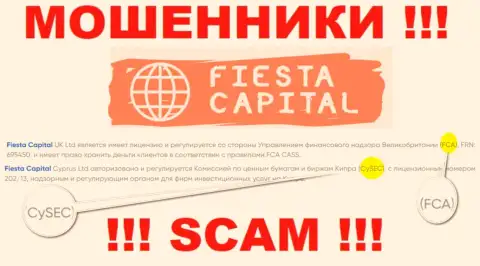 CYSEC это регулятор: мошенник, который прикрывает противоправные махинации Fiesta Capital Cyprus Ltd