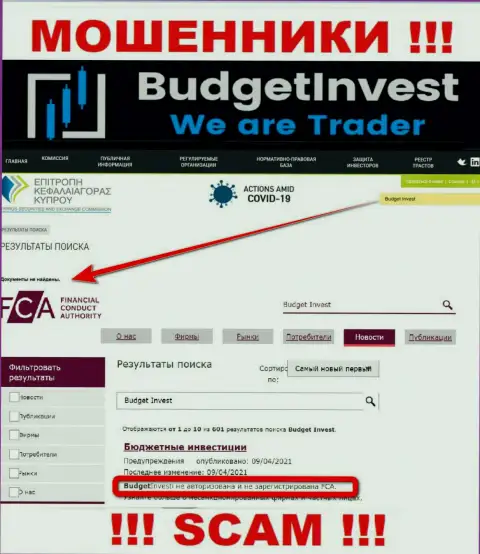 Инфу о регуляторе организации BudgetInvest Org не отыскать ни на их web-сайте, ни во всемирной интернет паутине