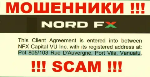 NordFX - это ВОРЫNordFX ComЗарегистрированы в оффшоре по адресу: Pot 805/103 Rue D'Auvergne, Port Vila, Vanuatu
