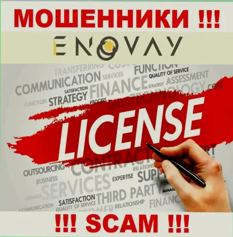 У компании EnoVay Com нет разрешения на осуществление деятельности в виде лицензии на осуществление деятельности - это МОШЕННИКИ