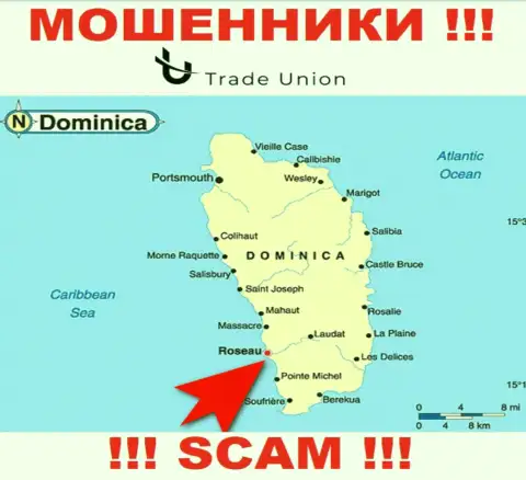 Содружество Доминики - именно здесь зарегистрирована контора Trade Union