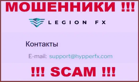 Адрес электронной почты мошенников ГипперФИкс Ком - инфа с сайта компании